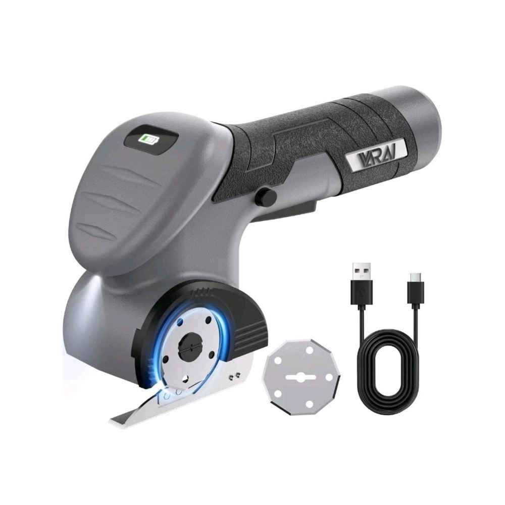 Cordless Electric Scissors 2000mAh Rechargeable Fabric Cutter 350RPM 21x6.5x13cm